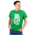 thumbnail image 1 of Powered By Plants Healthy Vegetarian Men's Graphic T Shirt Tees Brisco Brands S, 1 of 5