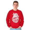 thumbnail image 1 of Powered By Plants Healthy Vegetarian Unisex Plus Size Sweatshirt Brisco Brands 3X, 1 of 6