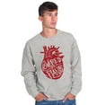 thumbnail image 1 of Powered By Plants Healthy Vegetarian Unisex Plus Fleece Graphic Sweatshirt Brisco Brands 5X, 1 of 5