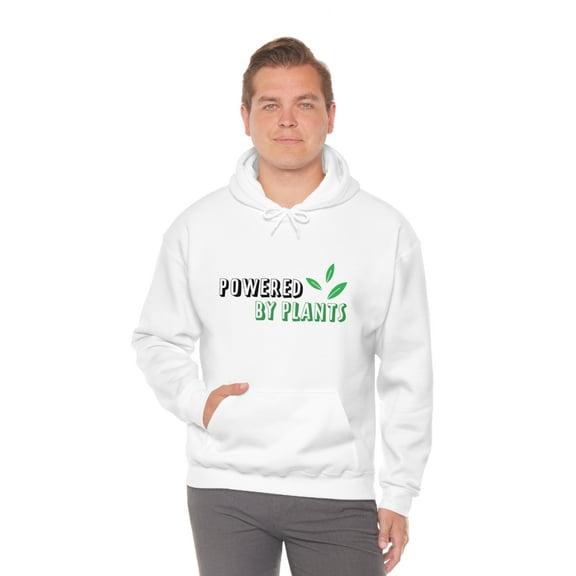 Powered By Plants Unisex Heavy Blend™ Hooded Classic Streetwear Sweatshirt