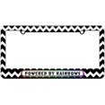 thumbnail image 1 of Powered By Rainbows License Plate Tag Frame, Multiple Colors, 1 of 1