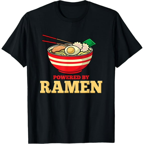 Powered By Ramen Japanese Anime Noodles T-Shirt