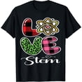 thumbnail image 1 of Powered By Stem Science Technology Engineering Math Teacher T-Shirt Black 4X-Large, 1 of 4