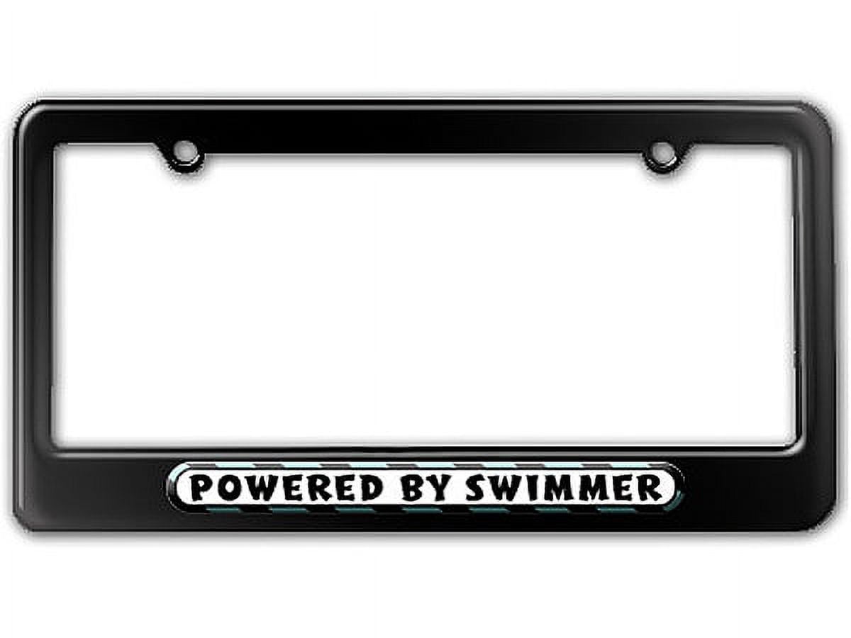 Powered By Swimmer License Plate Frame - Walmart.com