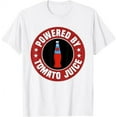 Powered By Tomato Juice Lover Apparel Spicy Tomato Juice Can TShirt
