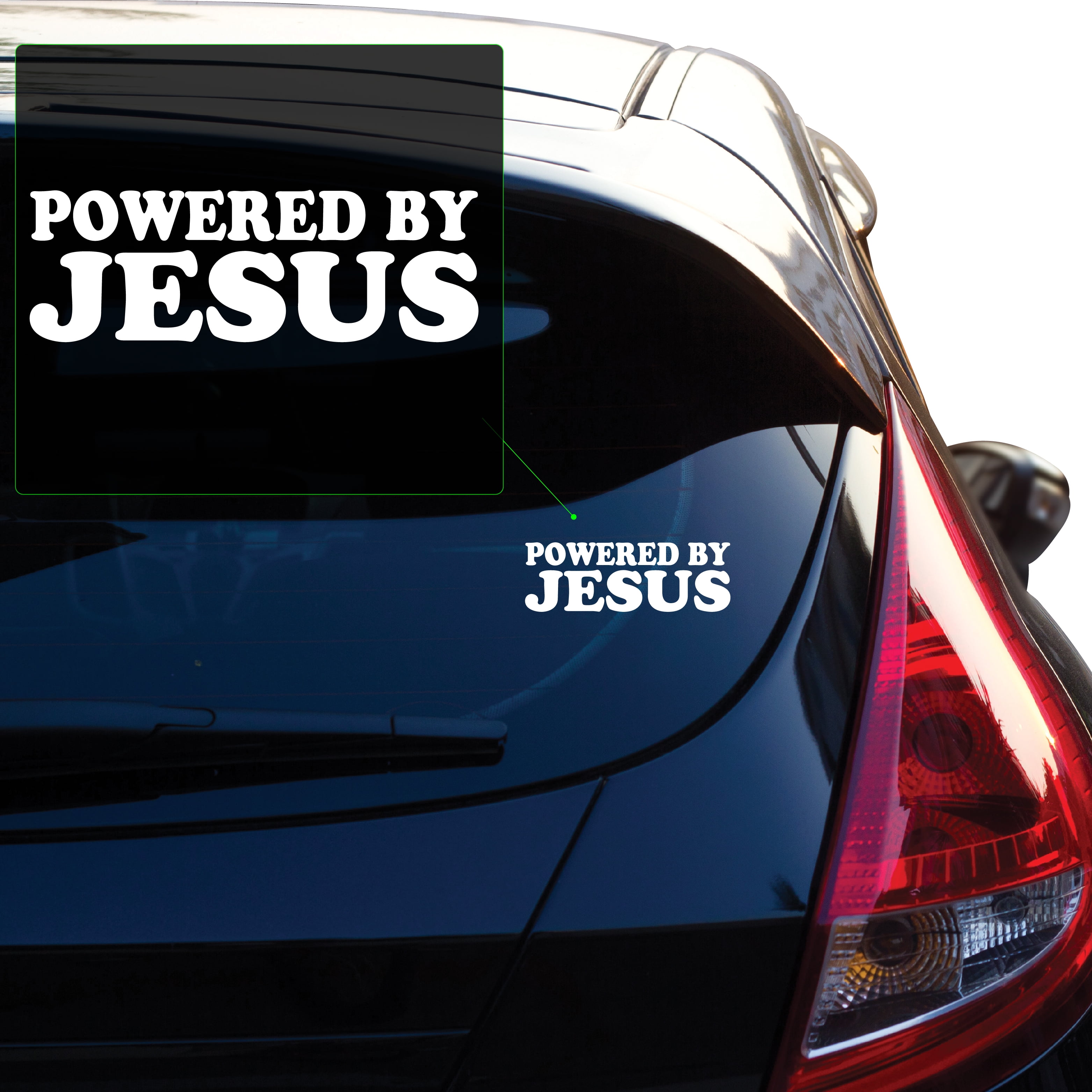 Powered by Jesus Vinyl decal transfer tape designed for applications on