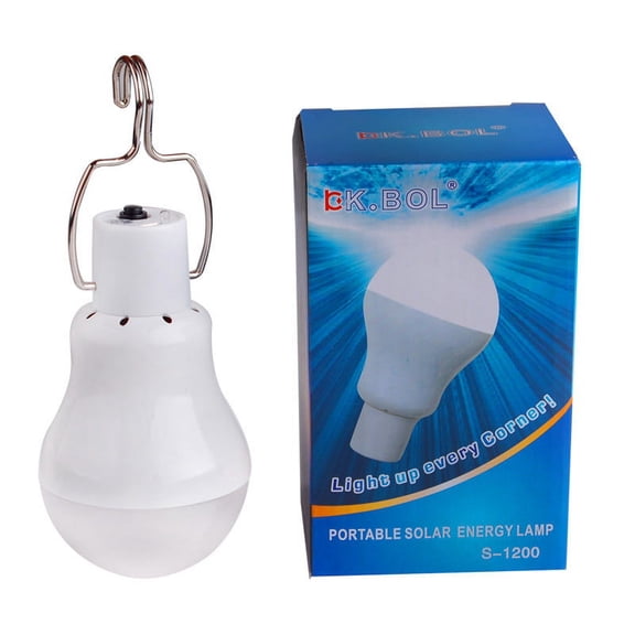 Powered Lamp Portable Led Bulb Lights Solar Energy Panel Led Lighting for Camp Tent Night Fishing Emergency Lights Flash