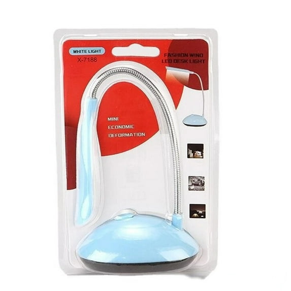 Powered Minis LED Desk Lamp 360 Degree Rotation Adjustable Gooseneck Hose Eye Protections Reading Night Light