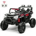 thumbnail image 1 of iRerts 24V Ride on UTV, Powered Ride on Cars with Remote Control, Bluetooth, Music Player, 4 Wheels Suspension, LED Lights, Ride on Toys Electric Vehicles Cars for Kids Boys Girls Gifts, Black, 1 of 9