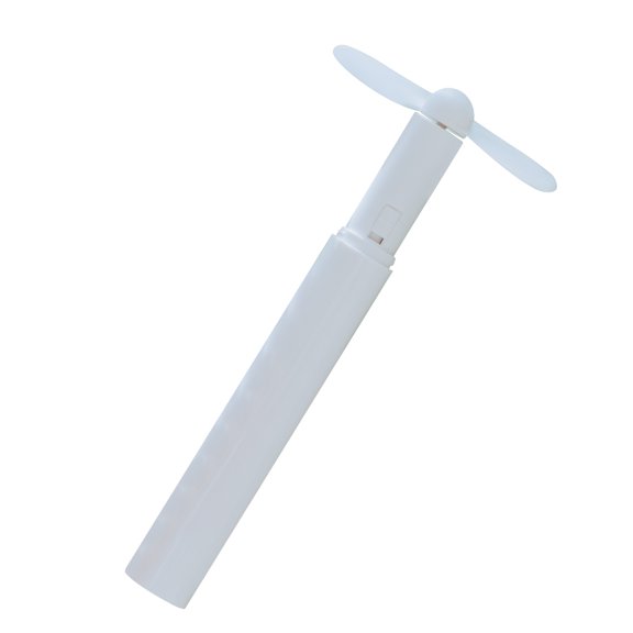 Powered USB Shape Fan Creative Mini Portable Handheld Pocket Fan No Included(White)