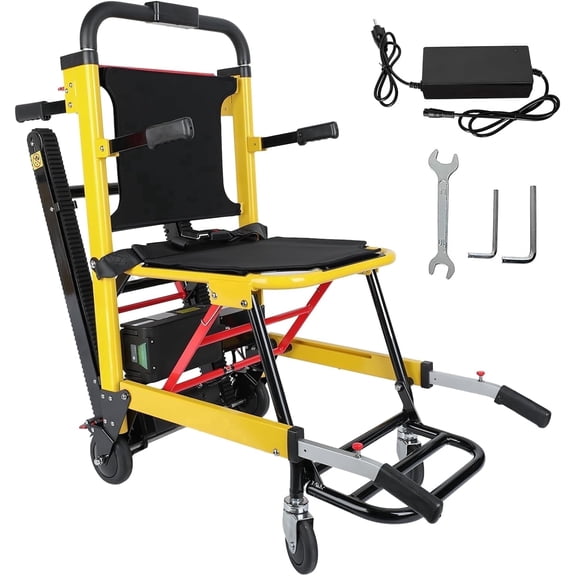 Powered Wheelchair, Stair Climbing Wheelchair, Mobile Stair Lifts for Seniors, Load Capacity 480lbs, Foldable