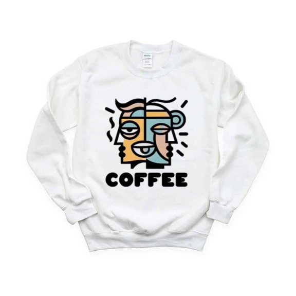 Powered by Coffee Minimalist Cubic Art Funny Drink Lover T-Shirt , Hoodie , Sweatshirt, for men & women, up to size 5XL.