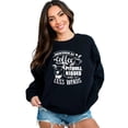thumbnail image 1 of Powered by Coffee Pitbull Kisses and Cuss Words Sweatshirt, 1 of 8