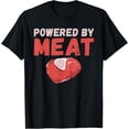 thumbnail image 1 of Powered by Meat BBQ Grill Beef T-Shirt, 1 of 4