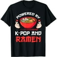 thumbnail image 1 of Powered by pop and Ramen Kpop Merch Merchandise Gift T-Shirt, 1 of 7