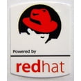 thumbnail image 1 of Powered by redhat Linux Sticker 19 x 24mm [508], 1 of 1