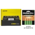 thumbnail image 1 of Powerex C980 Smart Charger & 8 AA Duracell Rechargeable (DX1500) Batteries (2500 mAh), 1 of 1