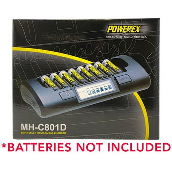 Powerex MH-C801D 8-Cell Charger for AA / AAA NiMH / NiCD Batteries