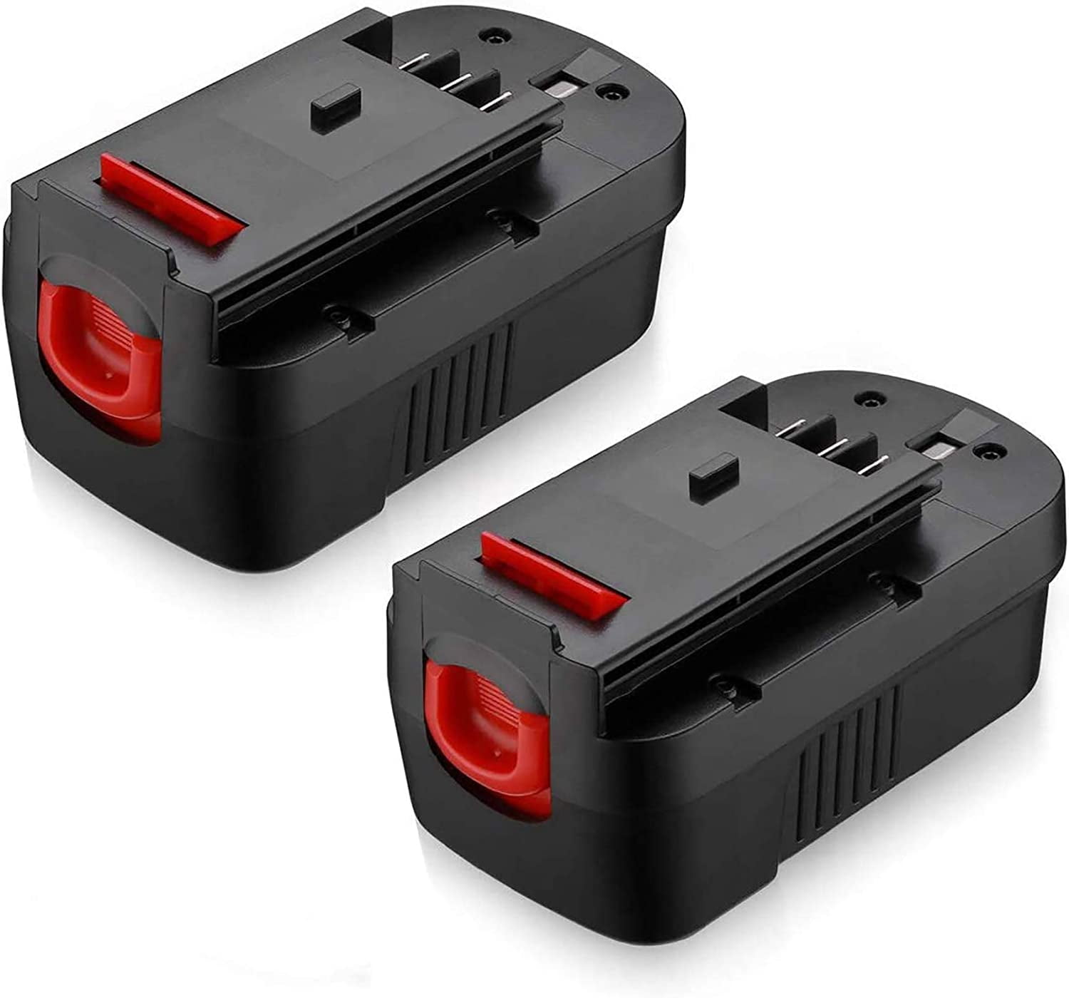 Powerexra 2-Pack 18 Volt 3700mAh Replacement Battery for Black & Decker HPB18, HPB18-OPE Firestorm A1718, FS18BX 18V Tools Batteries