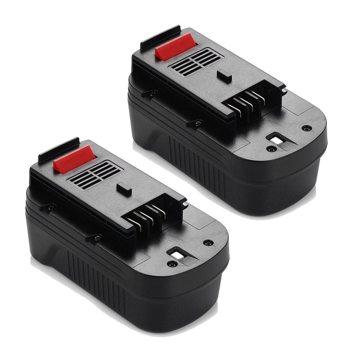 Powerextra 2-Pack 3000mAh 18V Replacement Battery for Black & Decker HPB18 HPB18-OPE 244760-00 A1718 FS18FL FSB18 Firestorm Black and Decker 18 Volt Batteries