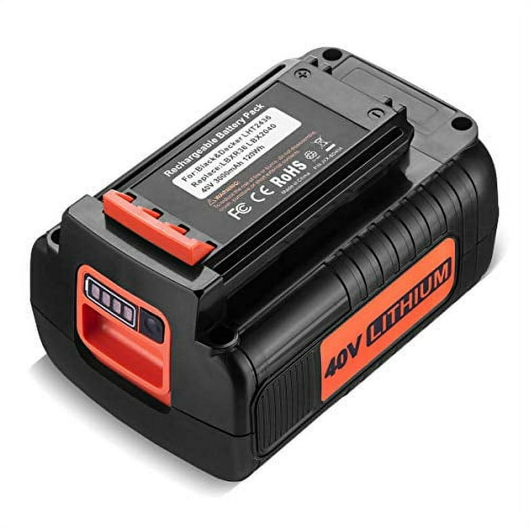 3.0ah 40v Max Replacement Battery Compatible With Black & Decker