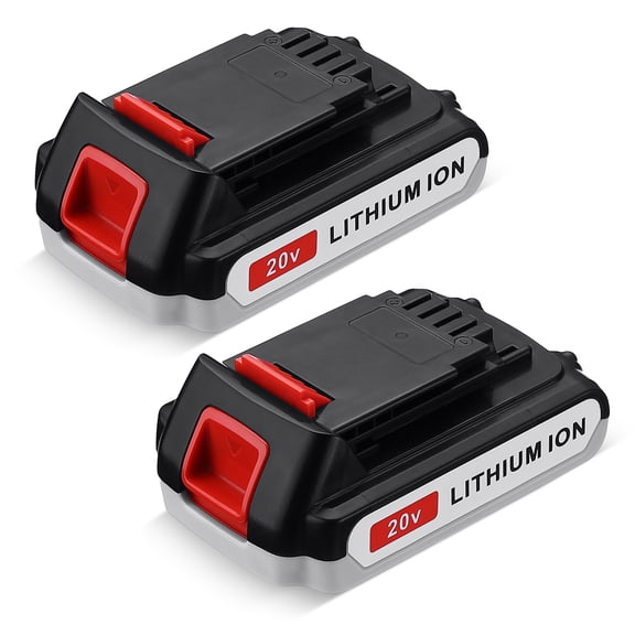 Powerextra 3.0Ah Cordless Tool LBXR20 Battery for Black & Decker 20V Max Lithium  LB20 LBX20 LST220 LBXR2020-OPE LBXR20B-2 LB2X4020, 2 Pack