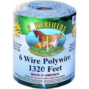 Powerfields 6-Wire Polywire White 1320ft
