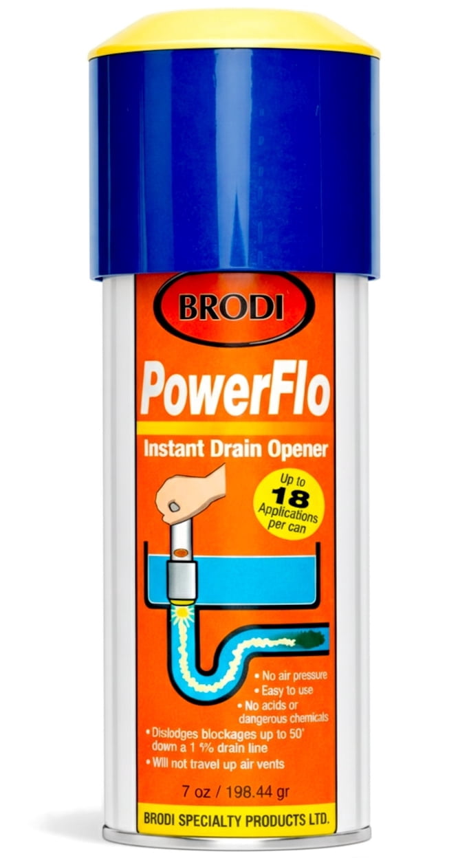 Powerflo Instant Drain Opener, Non-Chemical Hydraulic Action Clears ...
