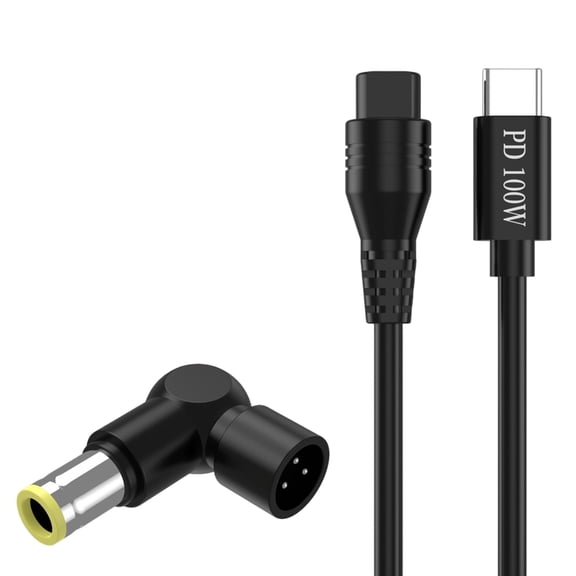 Powerful 100W Charging Cable Type C To 3Pin with Adapter and Voltages Detection