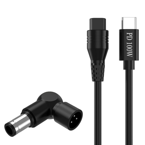 Powerful 100W Charging Cable Type C To 3Pin with Adapter and Voltages Detection