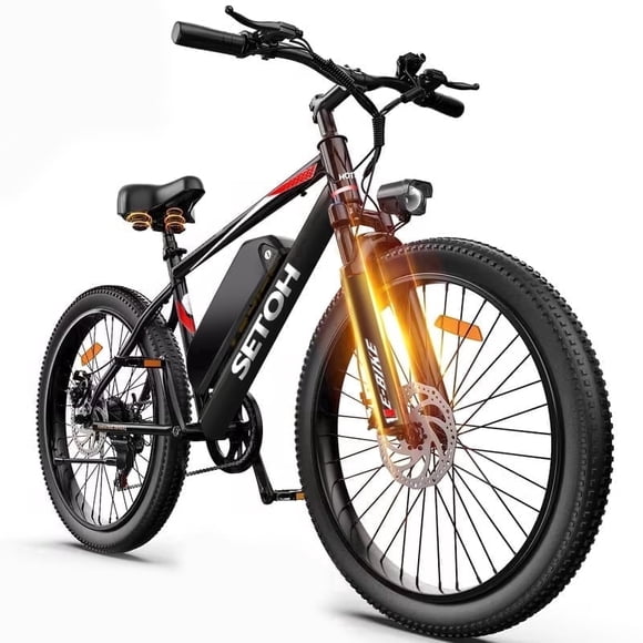 Setohet 26" Electric Bike for Adults , Powerful Peak 1200W E Bike with 36V Removable Battery: 7-Speed Mountain Bike ,UL2849