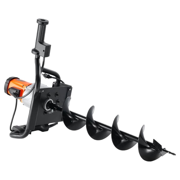 Powerful 1500W Post Hole Digger  Includes 5.71 Inch Auger Bit for Fast Drilling