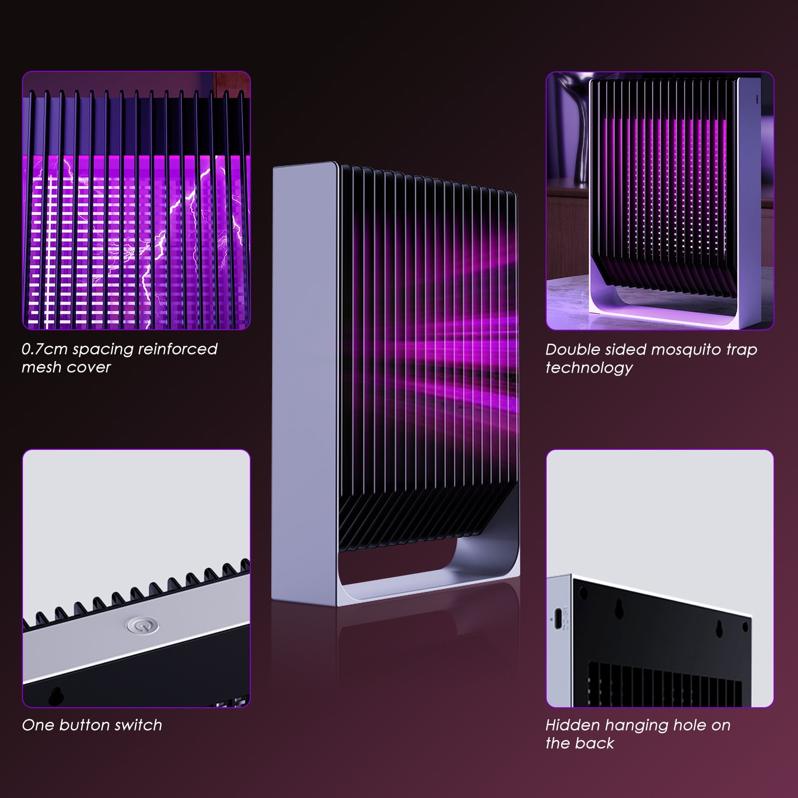 Powerful 2000V Bug Zapper Modern Mosquito Trap for Villa Home