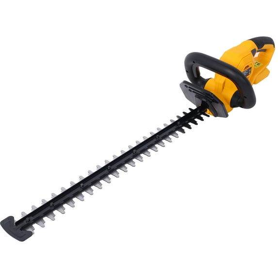 Powerful 20V Lithium-Ion Battery 22-Inch Steel Blade Reduced Vibration Hedge Trimmer Yellow & Black - Battery and Charger Included