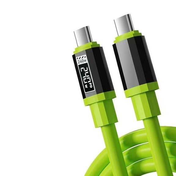 Powerful 240W USB C Charging Cord 1.5M Flexible Design Data Sync Multiple Devices Support for Home Travel