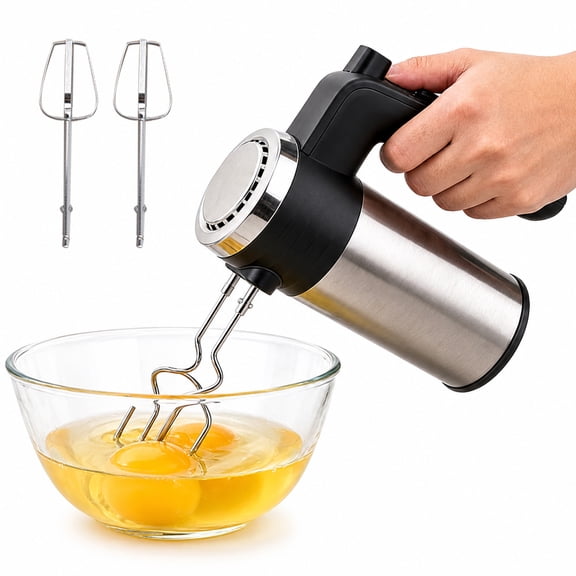 Powerful 600W Hand Mixer, 5 Speed + Eject Button,Self-Control,Lightweight Stainless Steel Hand Beaters *2 , for Baking, Cookies,Cream,and Kitchen Mixer Machine
