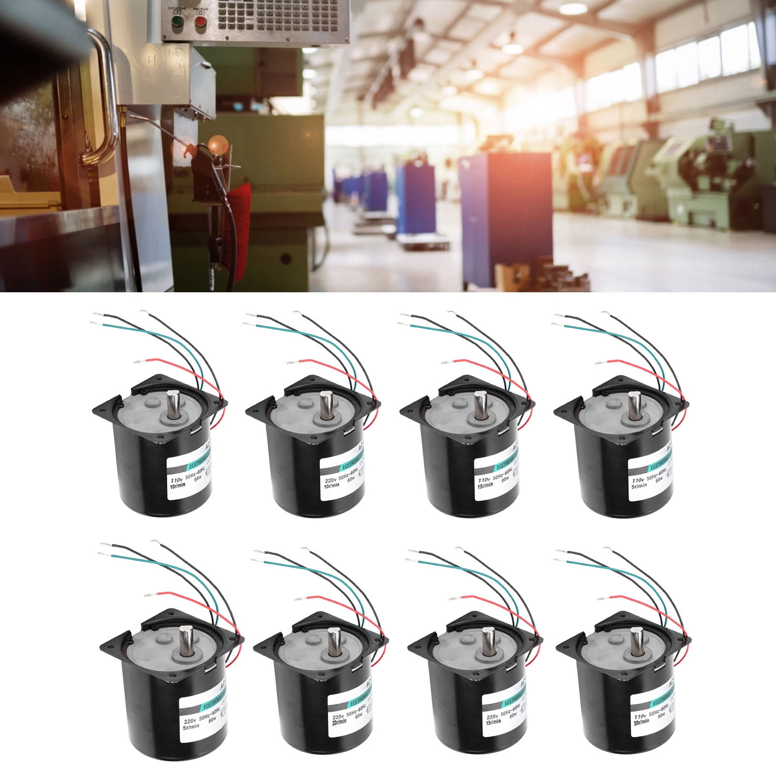 Powerful 60W AC Synchronous Motor for CNC Machine Tool CW/CCW