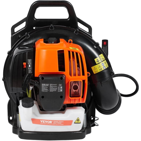 Powerful 62CC Backpack Blower, 2-Cycle Engine, Max Air Volume 1110 CFM for Heavy Duty Use
