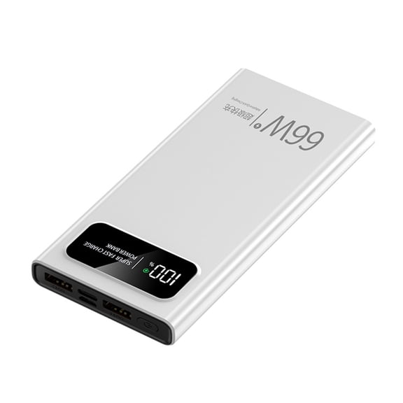 Powerful 66W USB C Mobile Power Adapter 20000/30000/40000mAh with LED Display Charging for Outdoor Use