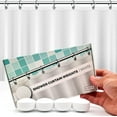 thumbnail image 1 of HMMAGNETS Magnetic Shower Curtain Weights with Rustproof Silicone Wrap, White, 4 Pairs, 1 of 10