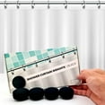 Powerful AntiBillowing Shower Curtain Weights for SplashFree
