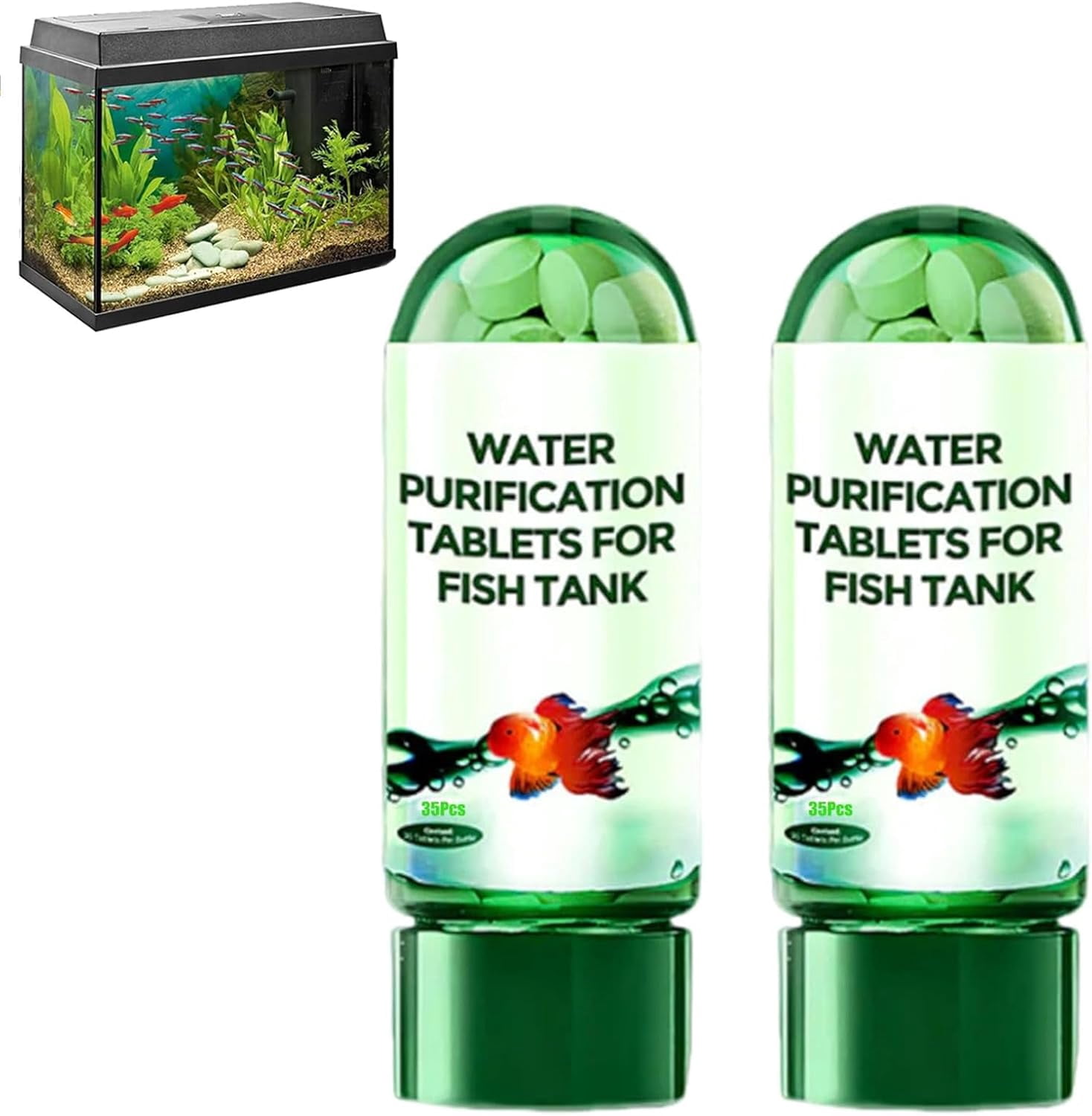 Powerful Aquarium Water Purification Tablet, Water Purification Tablets for Fish Tank