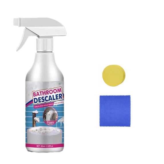 Powerful Bathroom Cleaner Spray - Stain Remover for Glass, Tiles & Faucets - Effortless Home Maintenance
