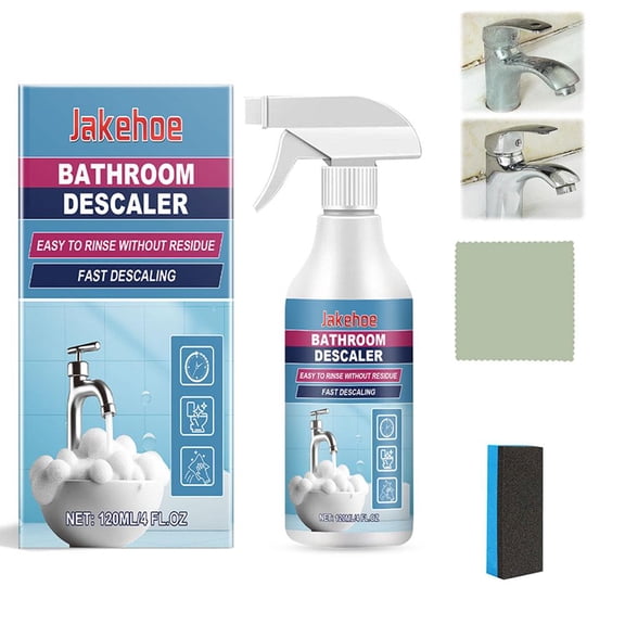 Powerful Bathroom Descaler Spray for Limescale & Mineral Deposit Removal - Multi-Purpose Cleaner for Toilet, Faucet, Shower