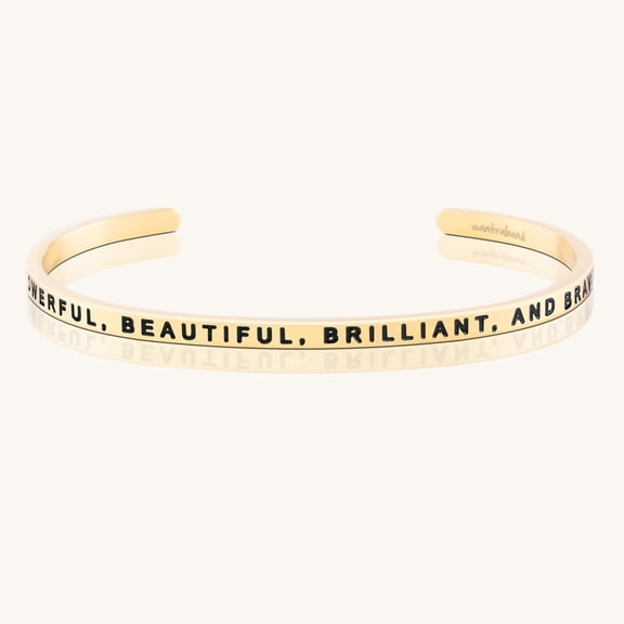 Powerful, Beautiful, Brilliant, And Brave MantraBand® Bracelet by Mantra® by Mantra®