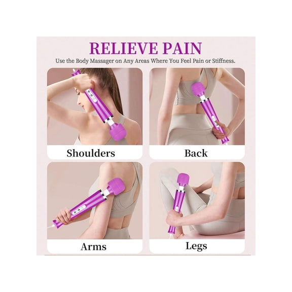 Powerful Big Handheld Electric Back Body Massager Vibrating Massager for Woman Adult Sports Recovery Muscle Aches Pain Shoulder Neck Leg Back Hand Foot Massage Tool