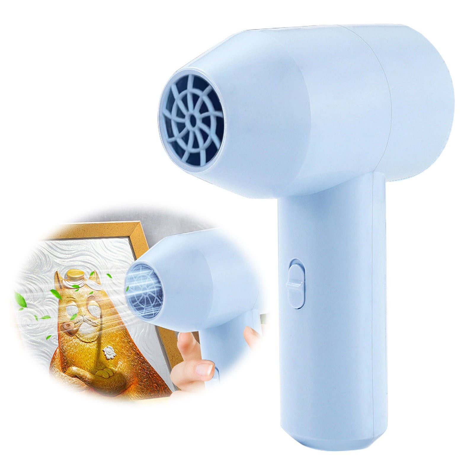 Powerful Blow Dryer,Cordless Hair Dryer Rechargeable Dry Art Painting