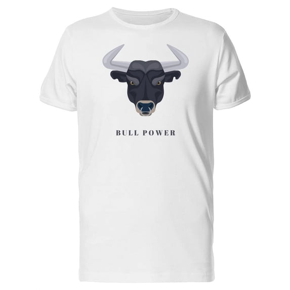 Powerful Bull Head T-Shirt Men -Image by Shutterstock, Male Medium