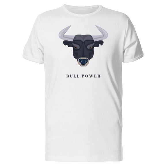 Powerful Bull Head T-Shirt Men -Image by Shutterstock, Male Medium