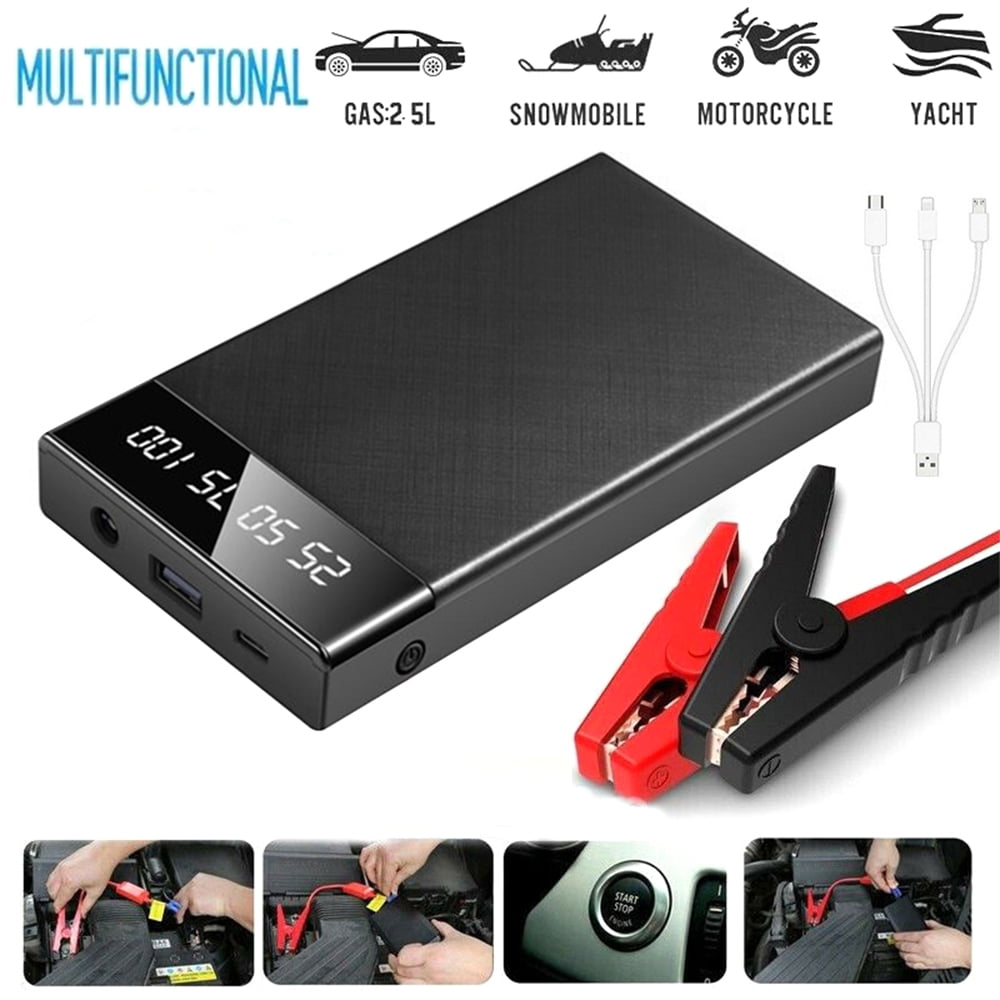 Powerful Car Jump Starter 12V Auto Battery Jumper Booster with USB